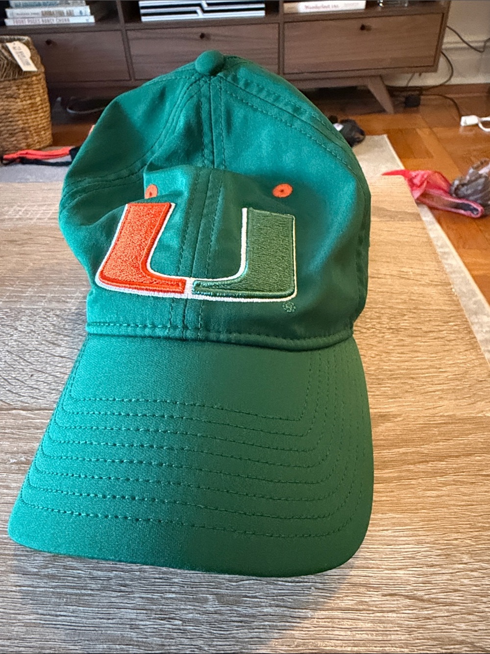 Miami Green Baseball Cap with Orange & Green Logo